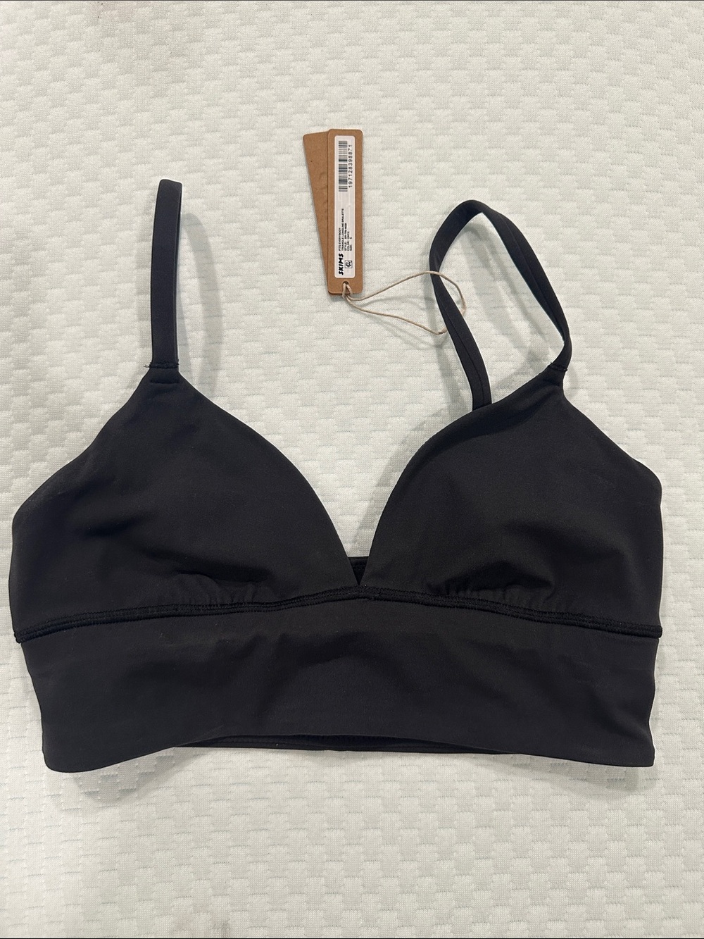 SKIMS Black Longline Soft-Cup Bralette new with tags